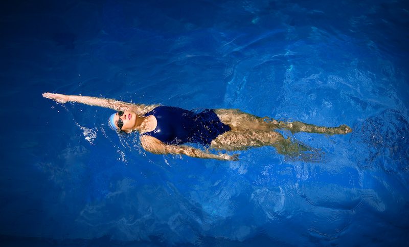 Swimmer backstroke - frozen shoulder exercise