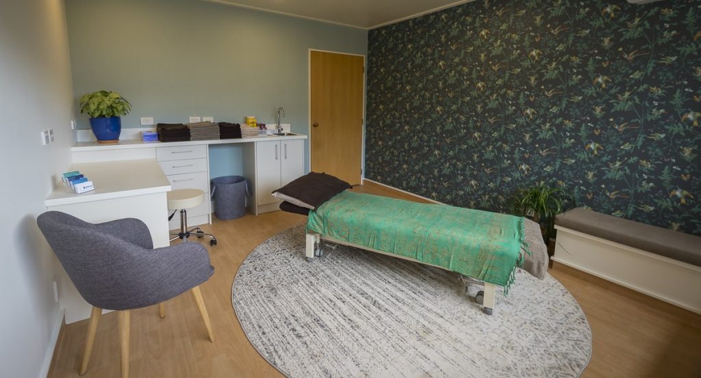 Osteopath treatment room Russell St main clinic