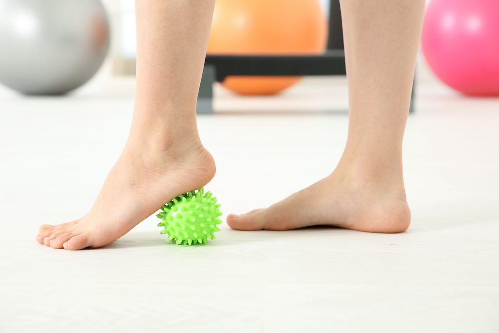 Spikey ball foot massage