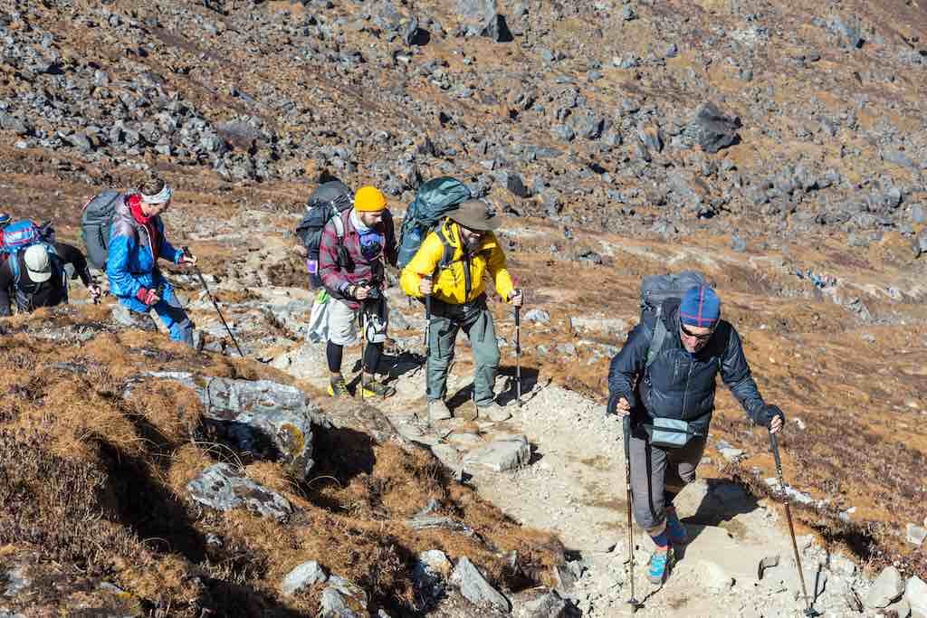 Group of people hiking